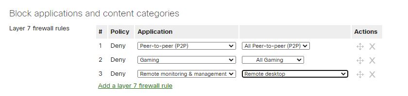 Meraki WiFi best practice - implementing Layer 7 traffic management rules. 