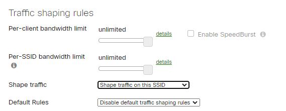 Meraki SSID Traffic Shaping rules can help improve bandwidth utilization. 
