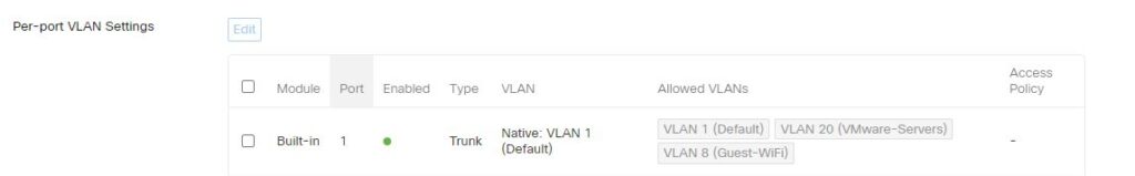 Assigning VLANs to interface to segregate WiFi traffic.